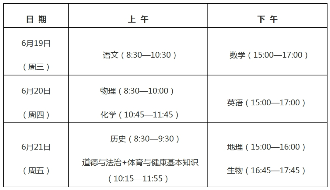 2024年福建省福州市中考中招報名流程及其考試時間