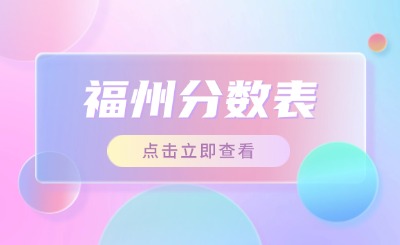 福州2024年中考志愿填報參考！分數統計表一覽
